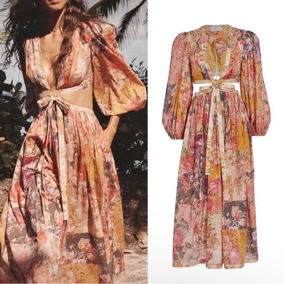Zimmermann Dresses & Skirts - 🆕 ZIMMERMANN Patti Floral Patchwork Maxi Dress